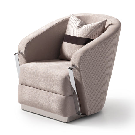 Carmela Silver Accent Chair from Michael Amini - Luna Furniture