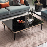 La Francaise Black Cocktail Table - Black Ice from Michael Amini - Luna Furniture