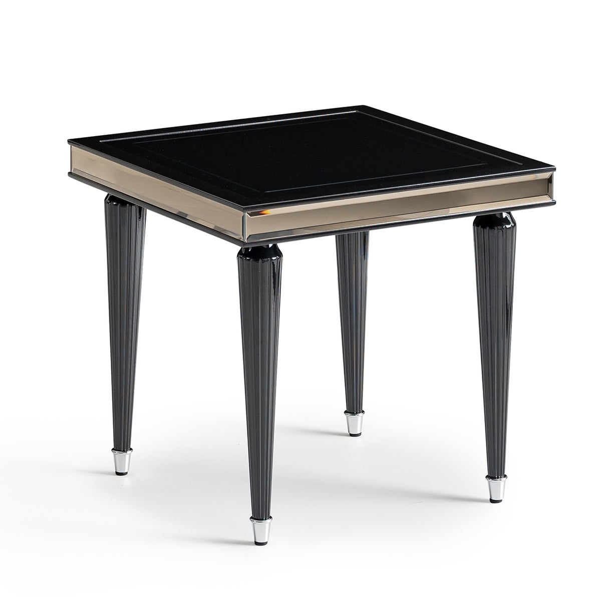 La Francaise Black Side Table - Black Ice from Michael Amini - Luna Furniture