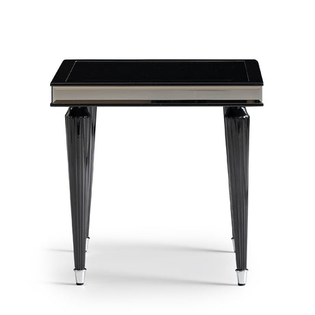 La Francaise Black Side Table - Black Ice from Michael Amini - Luna Furniture