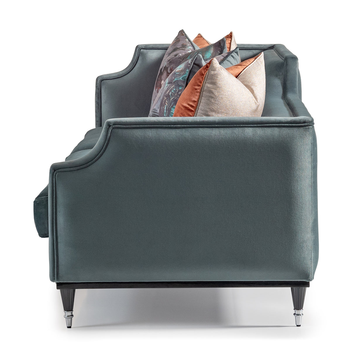 La Francaise Black Mansion Sofa - Azure from Michael Amini - Luna Furniture