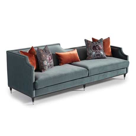 La Francaise Black Mansion Sofa - Azure from Michael Amini - Luna Furniture