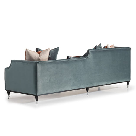 La Francaise Black Mansion Sofa - Azure from Michael Amini - Luna Furniture