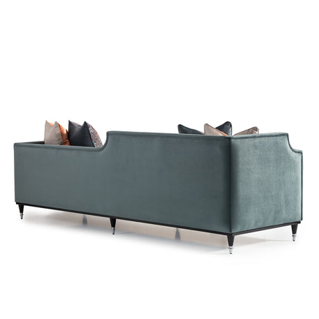 La Francaise Black Mansion Sofa - Azure from Michael Amini - Luna Furniture