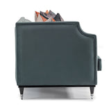La Francaise Black Mansion Sofa - Azure from Michael Amini - Luna Furniture