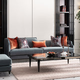La Francaise Black Mansion Sofa - Azure from Michael Amini - Luna Furniture