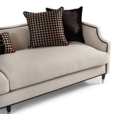 La Francaise Black Mansion Sofa - Café Au Lait from Michael Amini - Luna Furniture