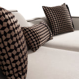 La Francaise Black Mansion Sofa - Café Au Lait from Michael Amini - Luna Furniture