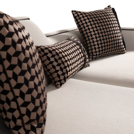 La Francaise Black Mansion Sofa - Café Au Lait from Michael Amini - Luna Furniture