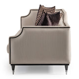 La Francaise Black Mansion Sofa - Café Au Lait from Michael Amini - Luna Furniture