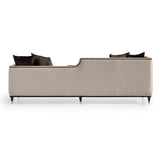 La Francaise Black Mansion Sofa - Café Au Lait from Michael Amini - Luna Furniture