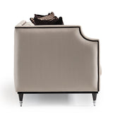 La Francaise Black Mansion Sofa - Café Au Lait from Michael Amini - Luna Furniture