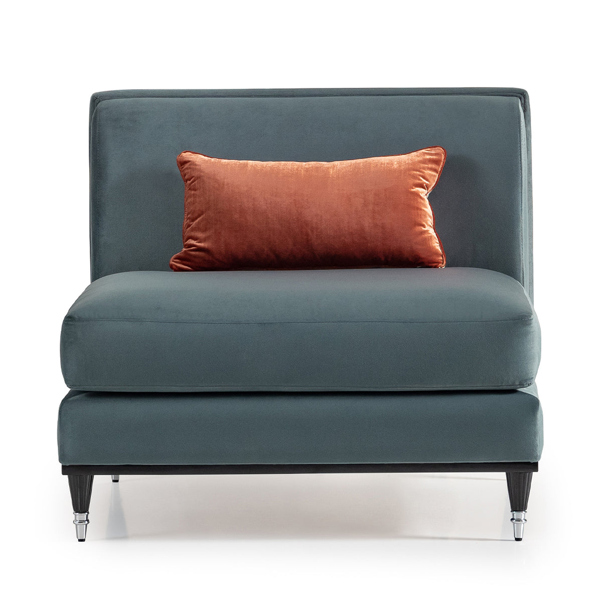 La Francaise Black Slipper Chair - Azure from Michael Amini - Luna Furniture
