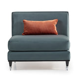 La Francaise Black Slipper Chair - Azure from Michael Amini - Luna Furniture