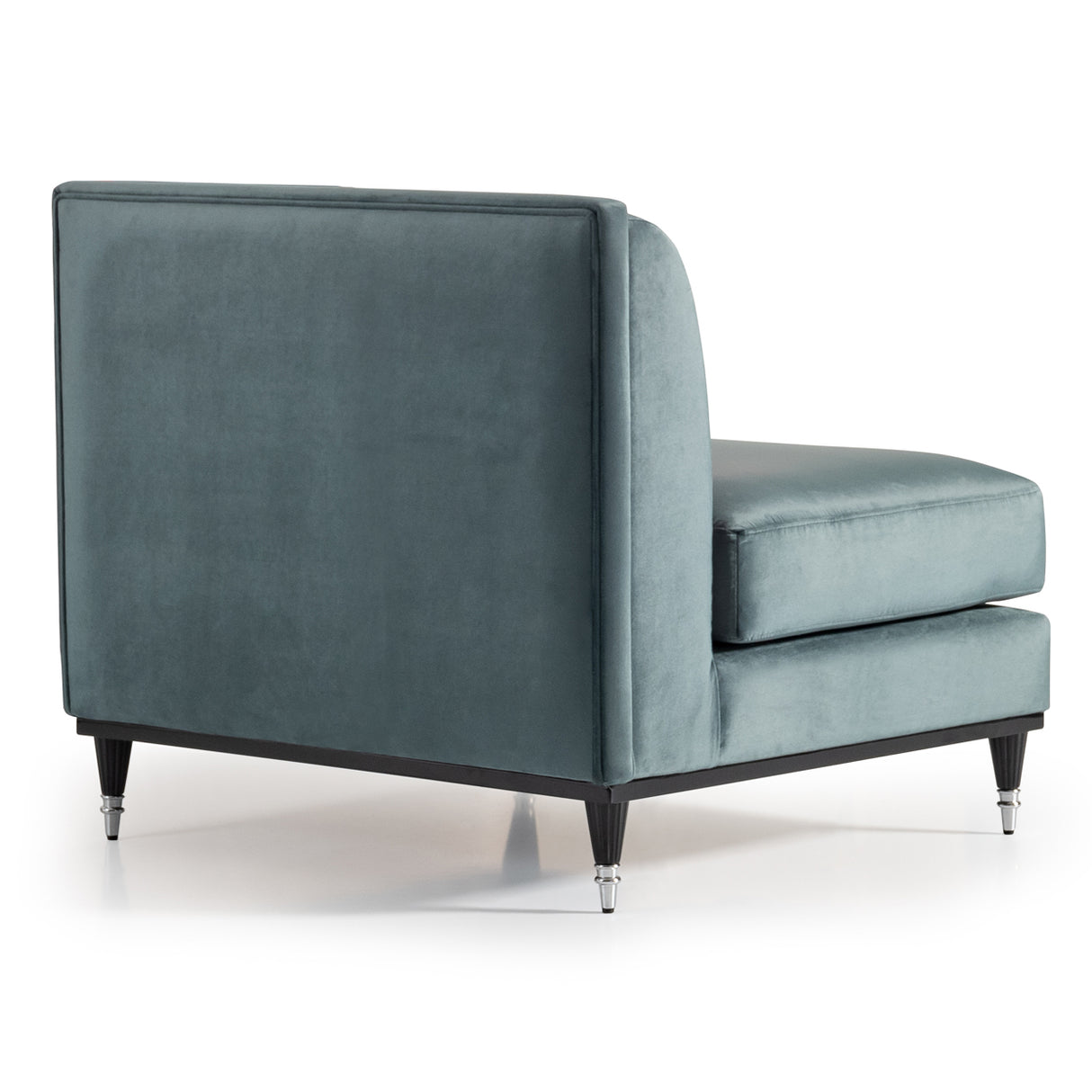 La Francaise Black Slipper Chair - Azure from Michael Amini - Luna Furniture
