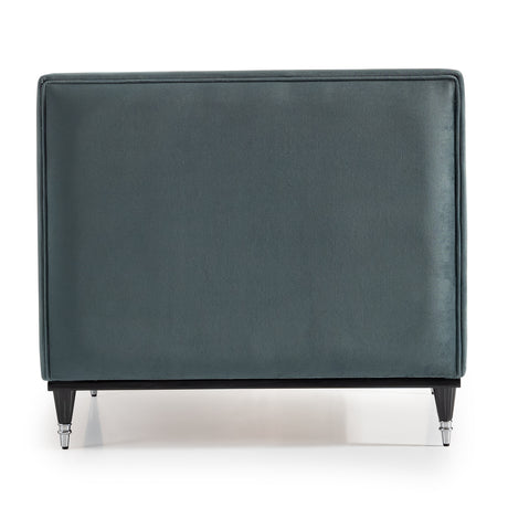 La Francaise Black Slipper Chair - Azure from Michael Amini - Luna Furniture