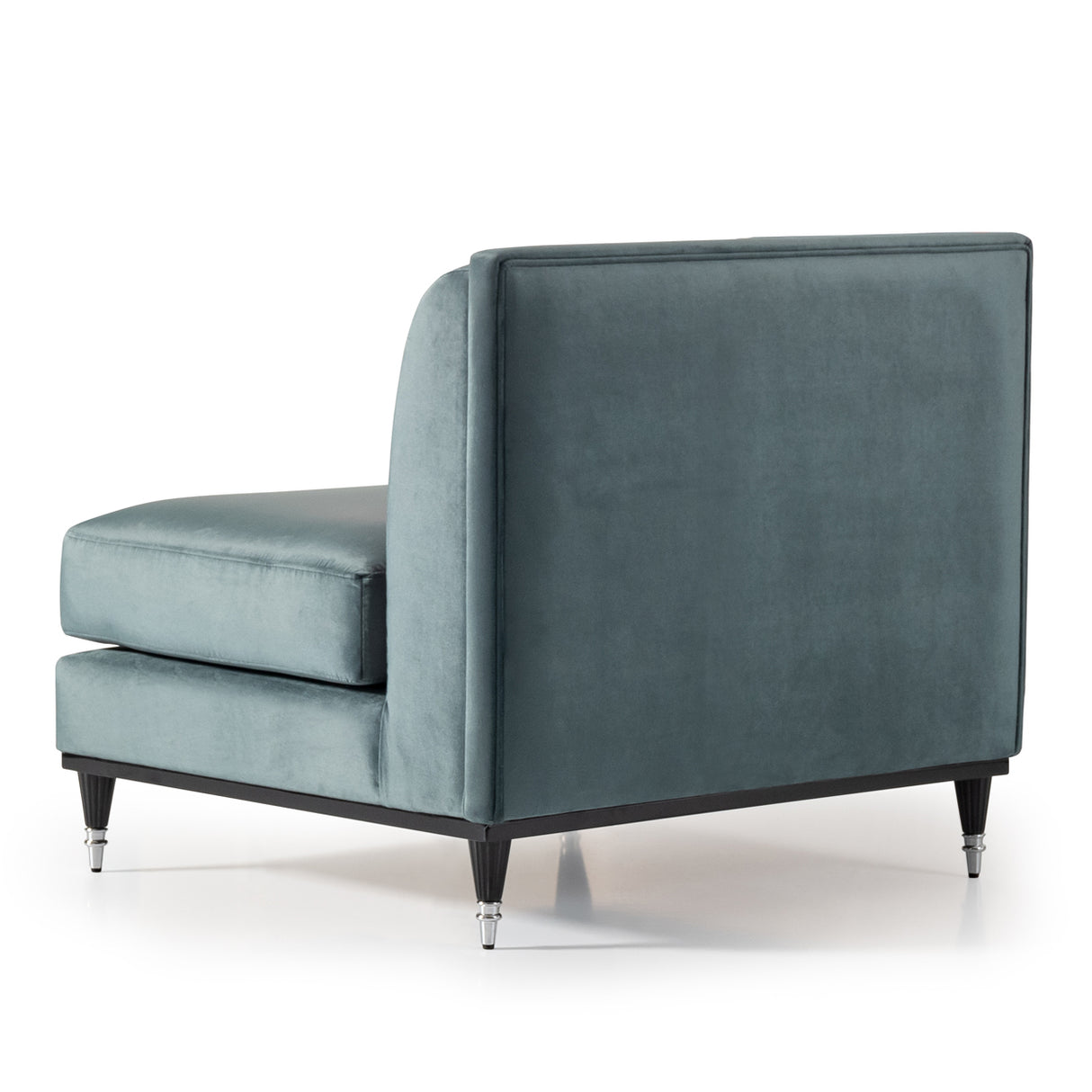 La Francaise Black Slipper Chair - Azure from Michael Amini - Luna Furniture
