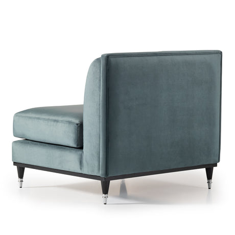 La Francaise Black Slipper Chair - Azure from Michael Amini - Luna Furniture