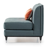 La Francaise Black Slipper Chair - Azure from Michael Amini - Luna Furniture