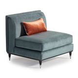 La Francaise Black Slipper Chair - Azure from Michael Amini - Luna Furniture
