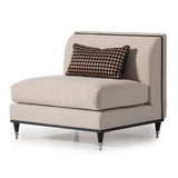 La Francaise Black Slipper Chair - Café Au Lait from Michael Amini - Luna Furniture