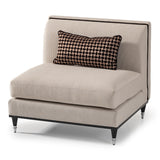 La Francaise Black Slipper Chair - Café Au Lait from Michael Amini - Luna Furniture