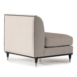 La Francaise Black Slipper Chair - Café Au Lait from Michael Amini - Luna Furniture