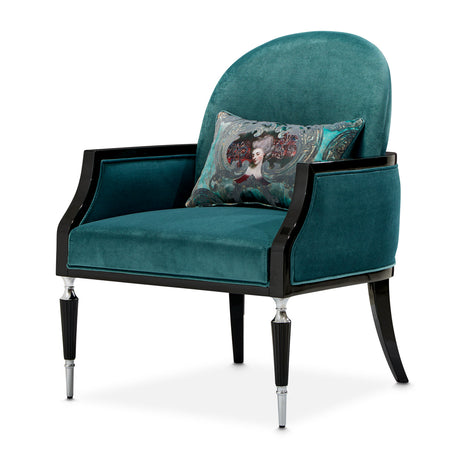 La Francaise Black Accent Chair - Azure from Michael Amini - Luna Furniture