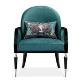 La Francaise Black Accent Chair - Azure from Michael Amini - Luna Furniture