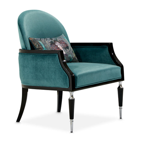 La Francaise Black Accent Chair - Azure from Michael Amini - Luna Furniture