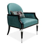 La Francaise Black Accent Chair - Azure from Michael Amini - Luna Furniture