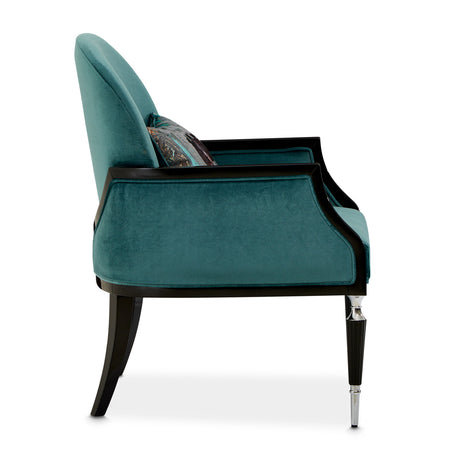La Francaise Black Accent Chair - Azure from Michael Amini - Luna Furniture