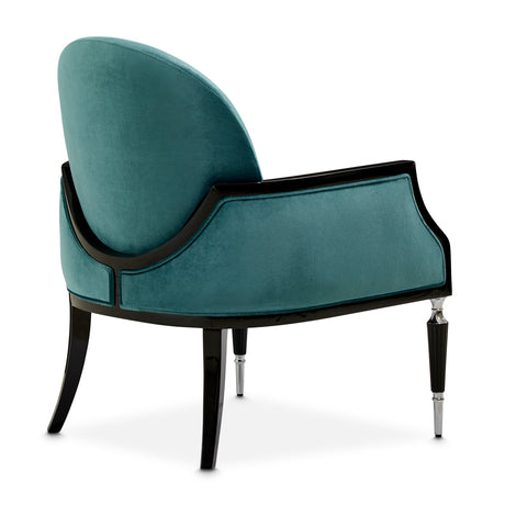 La Francaise Black Accent Chair - Azure from Michael Amini - Luna Furniture