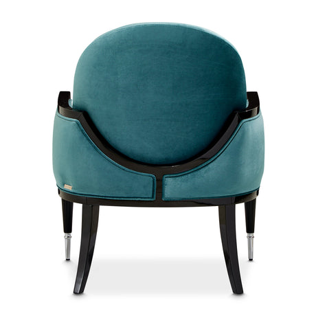 La Francaise Black Accent Chair - Azure from Michael Amini - Luna Furniture