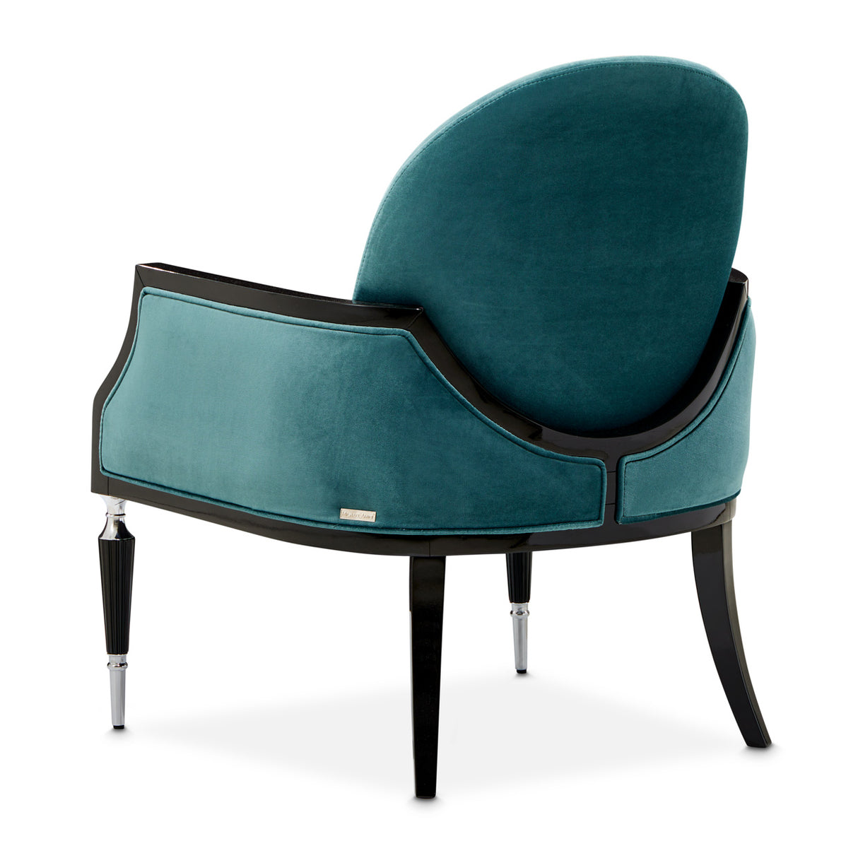 La Francaise Black Accent Chair - Azure from Michael Amini - Luna Furniture