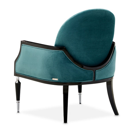 La Francaise Black Accent Chair - Azure from Michael Amini - Luna Furniture