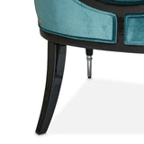 La Francaise Black Accent Chair - Azure from Michael Amini - Luna Furniture