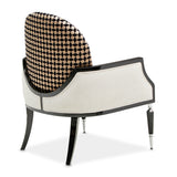 La Francaise Black Accent Chair - Café Au Lait from Michael Amini - Luna Furniture