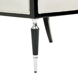 La Francaise Black Accent Chair - Café Au Lait from Michael Amini - Luna Furniture