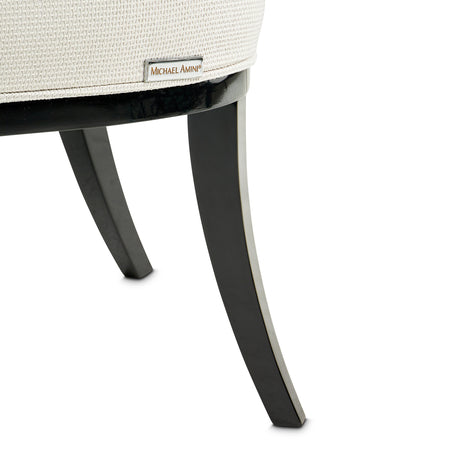 La Francaise Black Accent Chair - Café Au Lait from Michael Amini - Luna Furniture