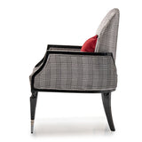 La Francaise Black Accent Chair - Domino from Michael Amini - Luna Furniture