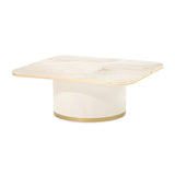 Gineverra Ivory Gold Rectangular Cocktail Table from Michael Amini - Luna Furniture