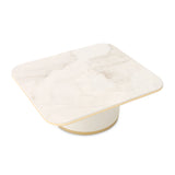 Gineverra Ivory Gold Rectangular Cocktail Table from Michael Amini - Luna Furniture