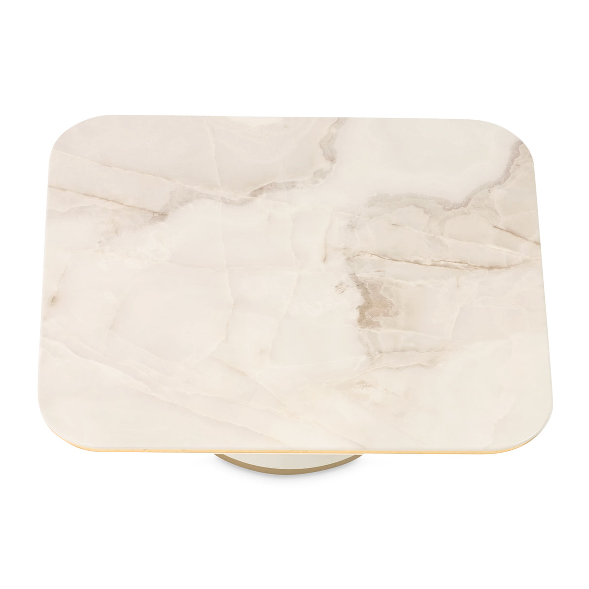 Gineverra Ivory Gold Rectangular Cocktail Table from Michael Amini - Luna Furniture