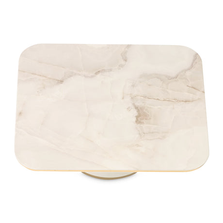Gineverra Ivory Gold Rectangular Cocktail Table from Michael Amini - Luna Furniture