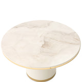 Gineverra Ivory Gold Round Cocktail Table from Michael Amini - Luna Furniture
