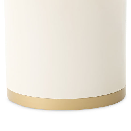 Gineverra Ivory Gold Round Cocktail Table from Michael Amini - Luna Furniture