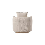 Gineverra Ivory Gold Chair Biscotti Ivory Gold from Michael Amini - Luna Furniture