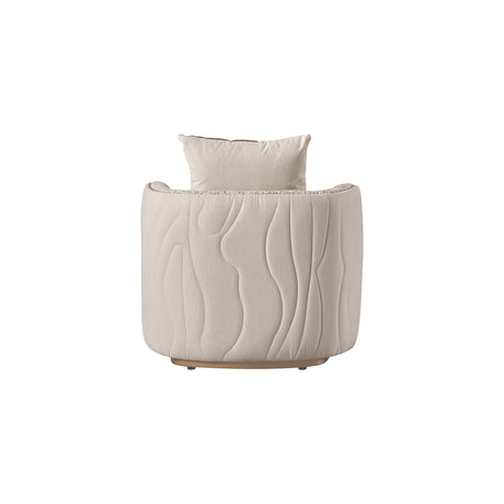 Gineverra Ivory Gold Chair Biscotti Ivory Gold from Michael Amini - Luna Furniture