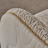Gineverra Ivory Gold Chair Biscotti Ivory Gold from Michael Amini - Luna Furniture
